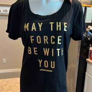 Star Wars Gold Foil Tee NWT